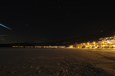 Ildkulen fotografert fra Lillehammer. Foto: Bernt Andreassen