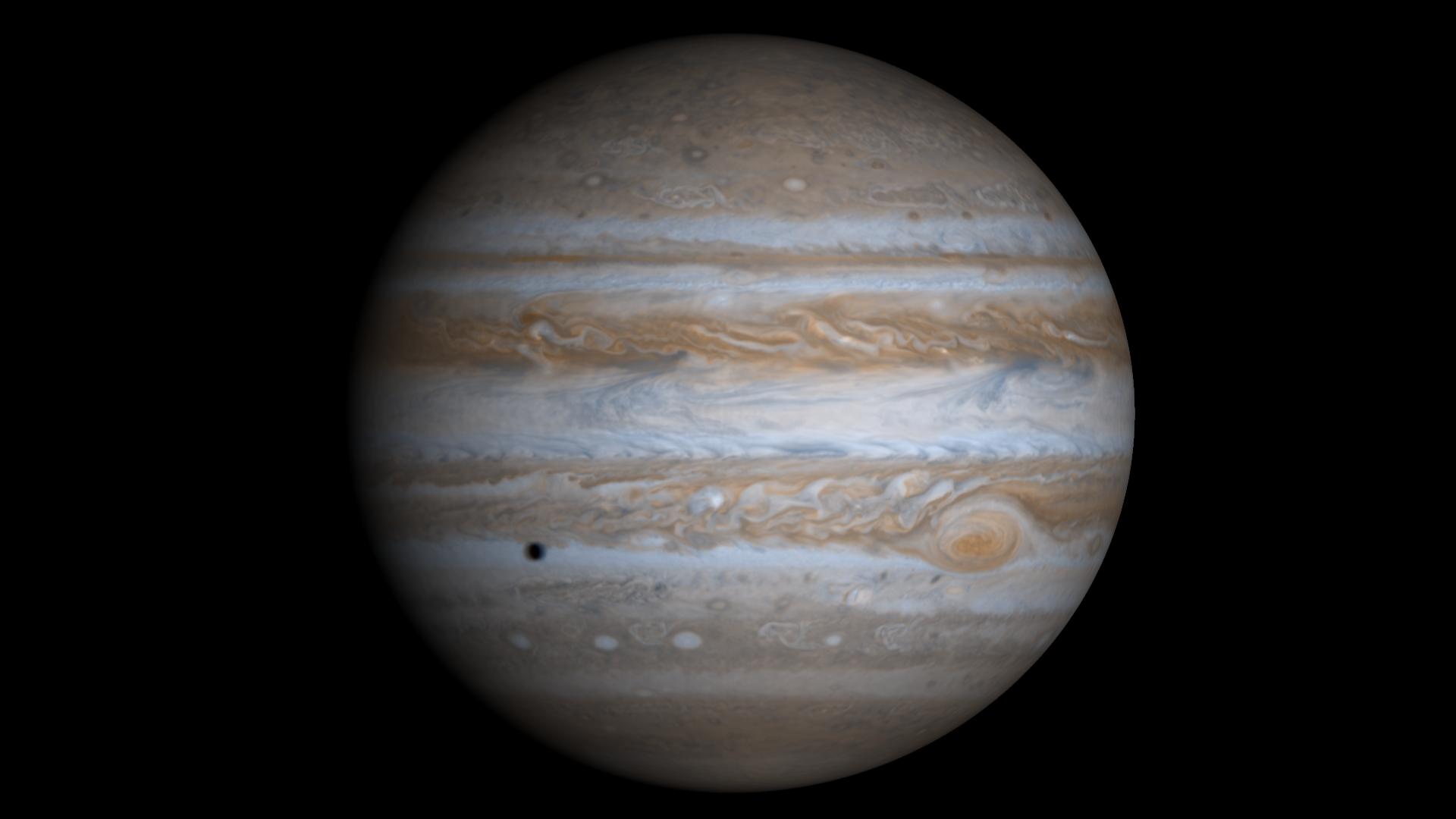 Jupiter er Solsystemets største planet og kan romme 1300 jordkloder. Foto: NASA/JPL/University of Arizona
