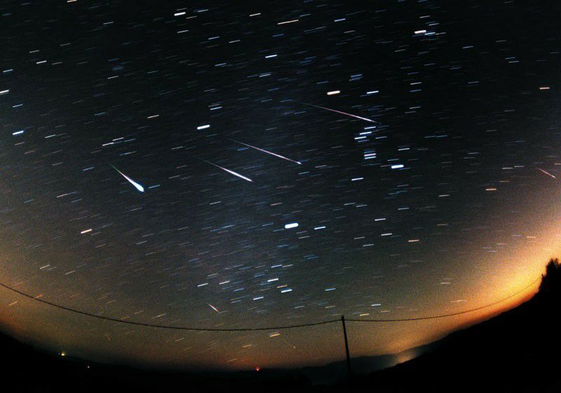 Meteorsverm sett fra Italia i 1998. Foto: Lorenzo Lovato