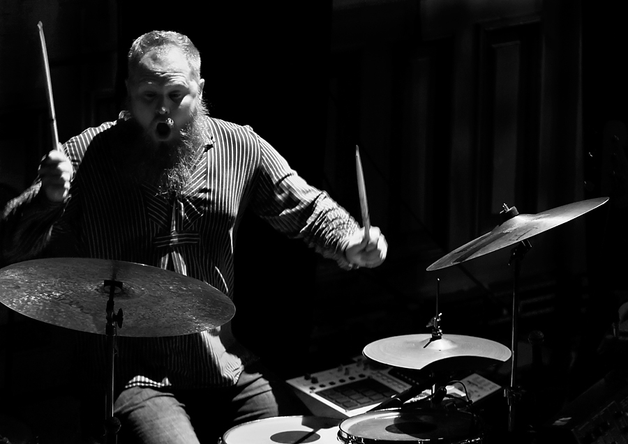 Martin Horntveth fra Jaga Jazzist. Foto: Per Ole Hagen