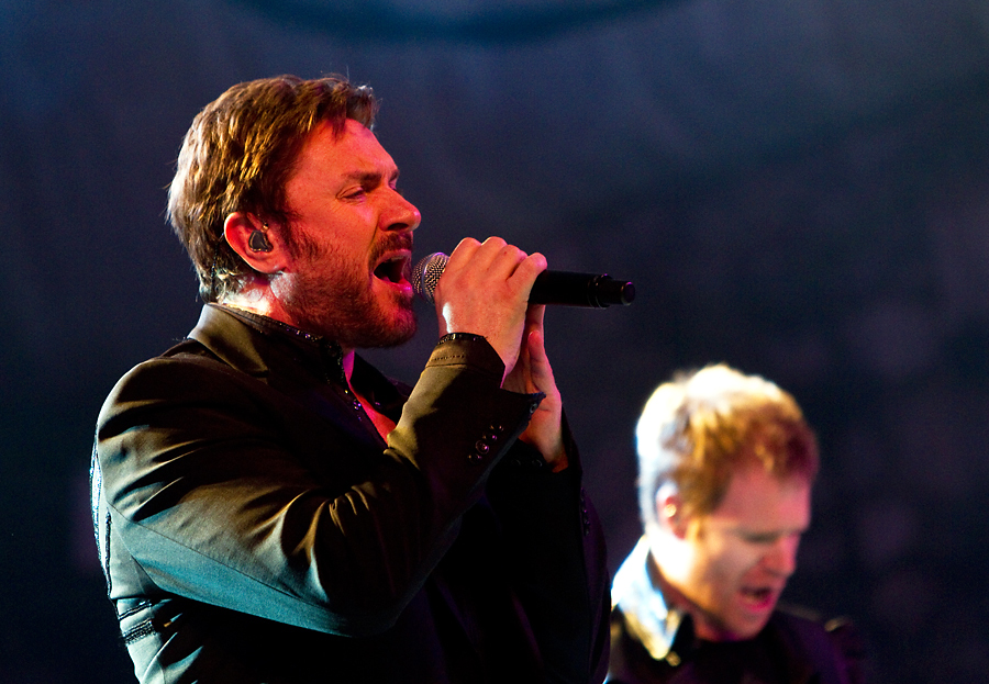 Simon Le Bon og Dom Brown i Duran Duran. Foto: Per Ole Hagen/NRK