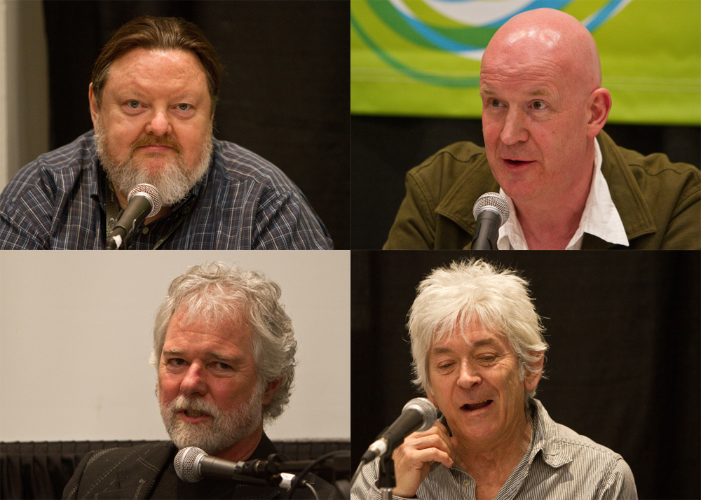 Richard Perna, Julian Dawson, Chuck Leavell og Ian McLagan. Foto: Per Ole Hagen/NRK