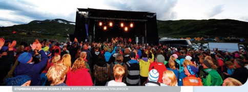 Festivalmoro til fjells. Foto: Vinjerock