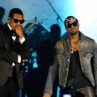 Jay-Z og Kanye West - her fra nyttårsaften.