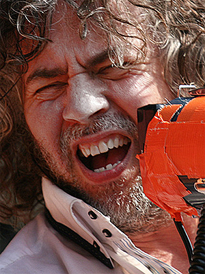 Wayne Coyne og The Flaming Lips spilte på Øyafestivalen i 2010. Foto: Mattis Folkestad, NRK P3.