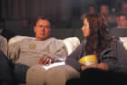 1. President Jed Bartlet (Martin Sheen) må ha en alvorsprat med datteren Ellie (Nina Siemaszko). (Foto: Warner Bros.)