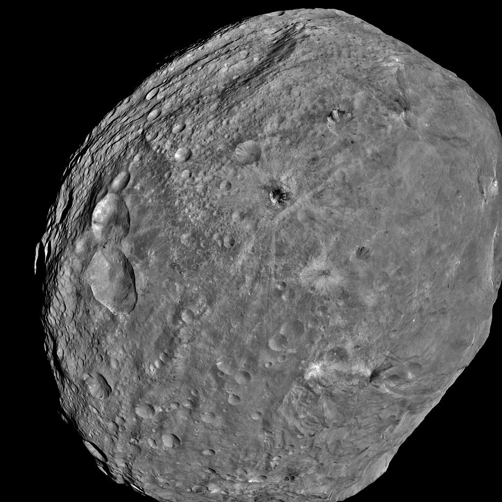 Asteroiden Vesta. Foto: Dawn/NASA