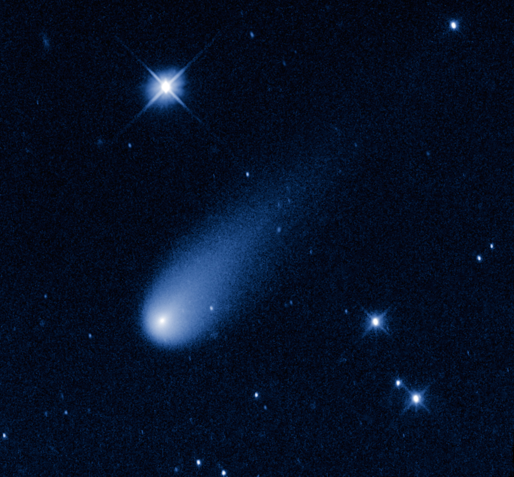 Komet ISON fotografert med romteleskopet Hubble 8. mai. Foto: ESA, NASA, STScI
