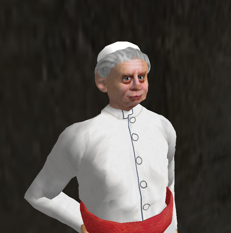Ulisensiert Pave Benedikt XVI-avatar