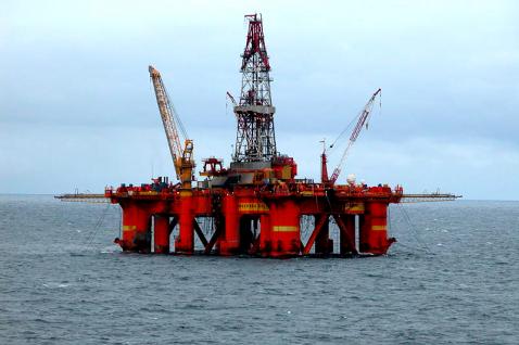 Oljeplattform i Nordsjøen. Foto: Wikimedia