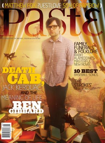 Death Cab-vokalist Ben Gibbard på coveret av Paste Magazine (foto: Paste)
