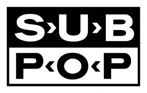 Den etterhvert svært så gjenkjennelige Sub Pop-logoen.