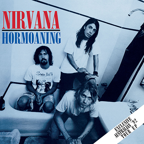 Coverkunsten på Nirvana sin eksklusive "Hormoaning" EP.