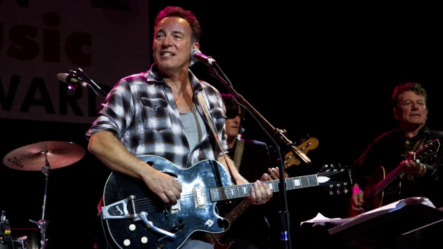 Bruce Springsteen og Joe Ely. Foto: Per Ole Hagen, NRK