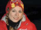 I kveldens Faktor viser Anette Sagen også andre talenter enn det å hoppe langt på ski. (Foto: Lars Christian Wallace, NRK)